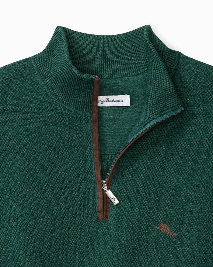 Tommy Bahama Sweaters Marlin Luxe HalfZip Sweater Seaway Heather 8211 Men Tommy Bahama Sweaters Marlin Luxe HalfZip Sweater Seaway Heather 8211 Men