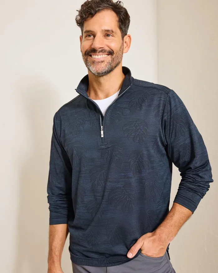 Tommy Bahama Sweatshirts Monstera Fade IslandZone HalfZip Sweatshirt Black 8211 Men Tommy Bahama Sweatshirts Monstera Fade IslandZone HalfZip Sweatshirt Black 8211 Men