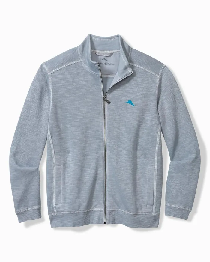 Tommy Bahama Sweatshirts Tobago Bay FullZip Sweatshirt Iced Slate 8211 Men