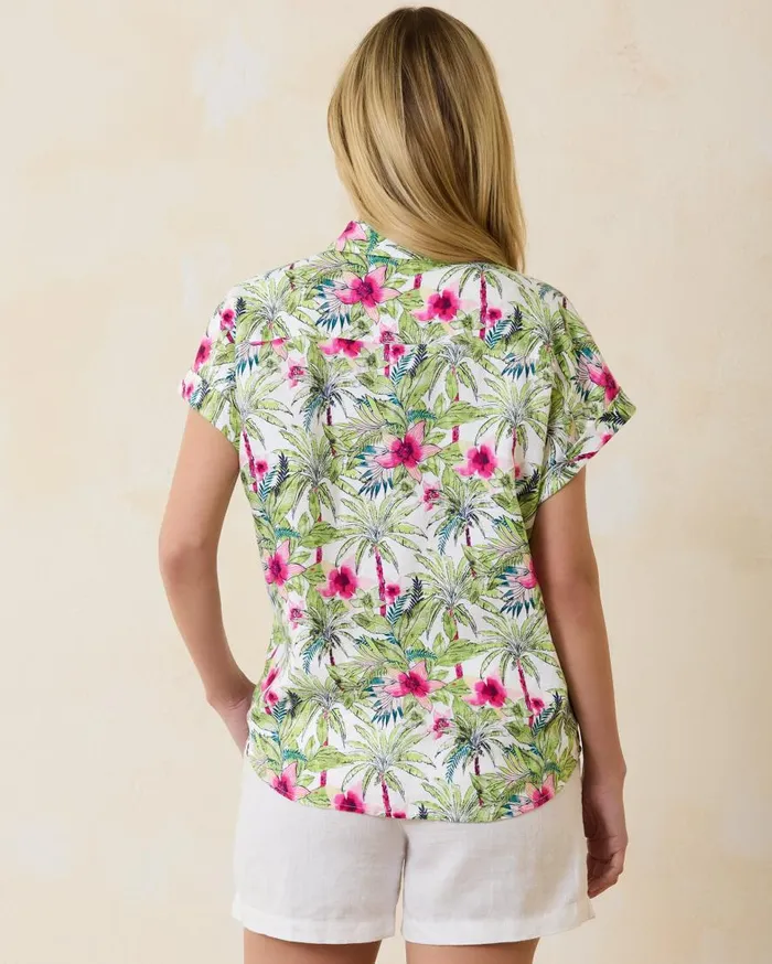 Tommy Bahama Tops and Shirts Coastalina Coastal Palms Linen Camp Shirt White 8211 Women Tommy Bahama Tops and Shirts Coastalina Coastal Palms Linen Camp Shirt White 8211 Women