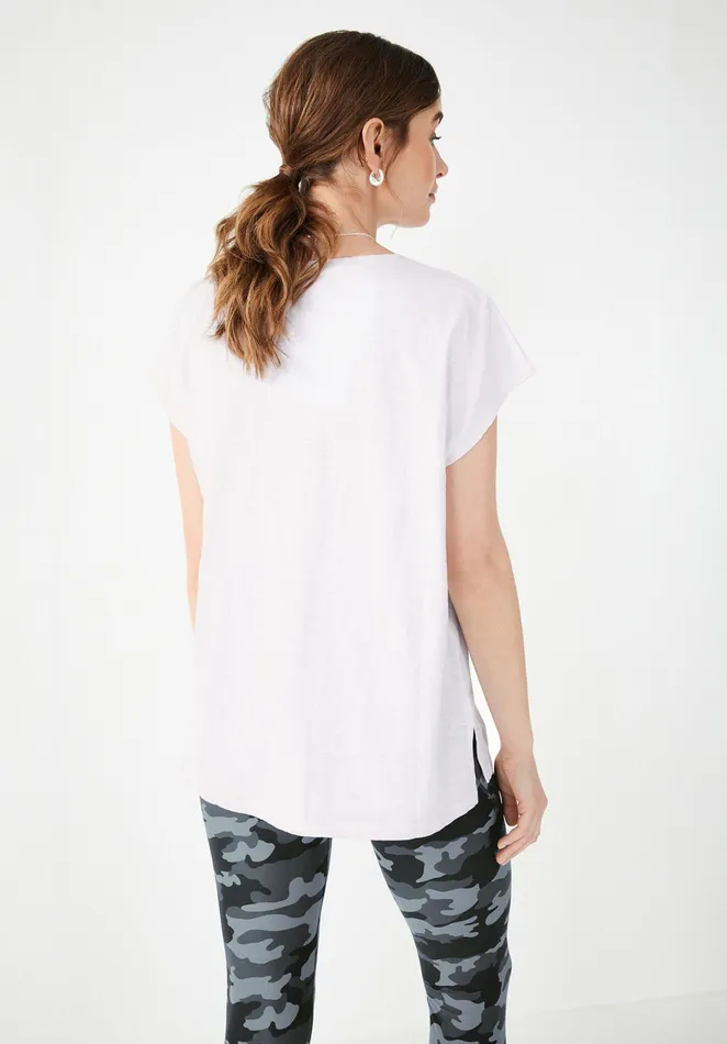 Tops and TShirts Women Hush Cleta Boyfriend TShirt White