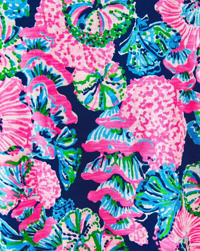 Tops WomenHome and Gifts Lilly Pulitzer Etta Scoopneck Top Oyster Bay Navy Shroom With A View Tops WomenHome and Gifts Lilly Pulitzer Etta Scoopneck Top Oyster Bay Navy Shroom With A View