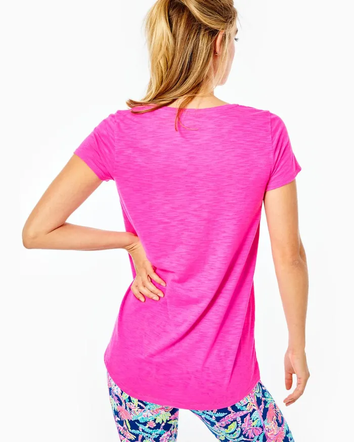 Tops WomenHome and Gifts Lilly Pulitzer Etta Scoopneck Top Plumeria Pink