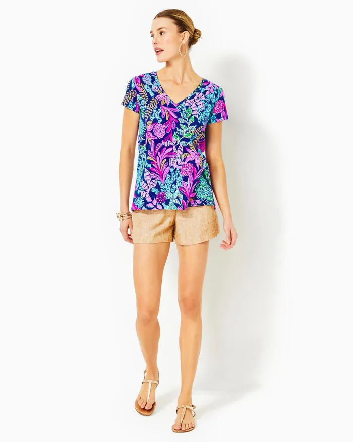 Tops WomenHome and Gifts Lilly Pulitzer Meredith Tee Aegean Navy Calypso Coast Tops WomenHome and Gifts Lilly Pulitzer Meredith Tee Aegean Navy Calypso Coast
