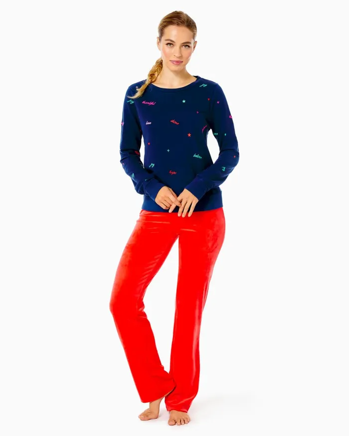 Tops WomenHome and Gifts Lilly Pulitzer Rami Sweatshirt Low Tide Navy Good Vibes Sweatshirt Tops WomenHome and Gifts Lilly Pulitzer Rami Sweatshirt Low Tide Navy Good Vibes Sweatshirt