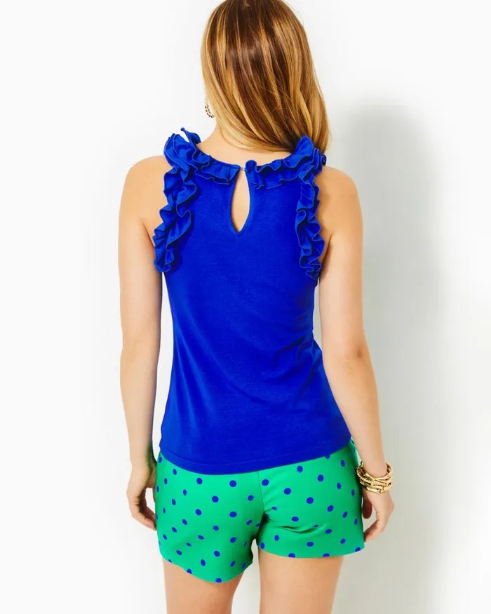 Tops Women Lilly Pulitzer Agata Top Blue Grotto