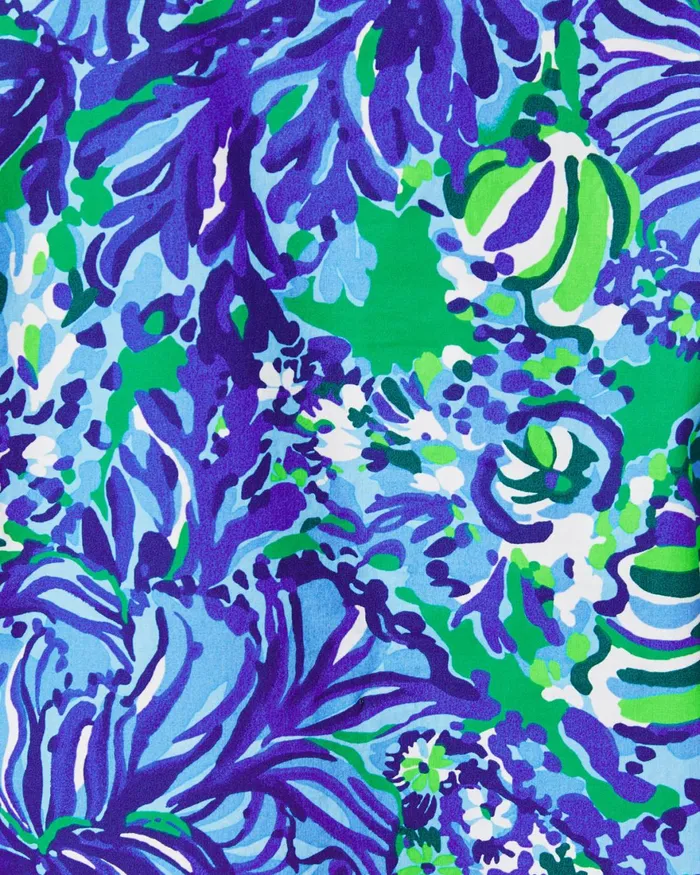 Tops Women Lilly Pulitzer Coulter Long Sleeve Cotton Top Abaco Blue In Turtle Awe Tops Women Lilly Pulitzer Coulter Long Sleeve Cotton Top Abaco Blue In Turtle Awe