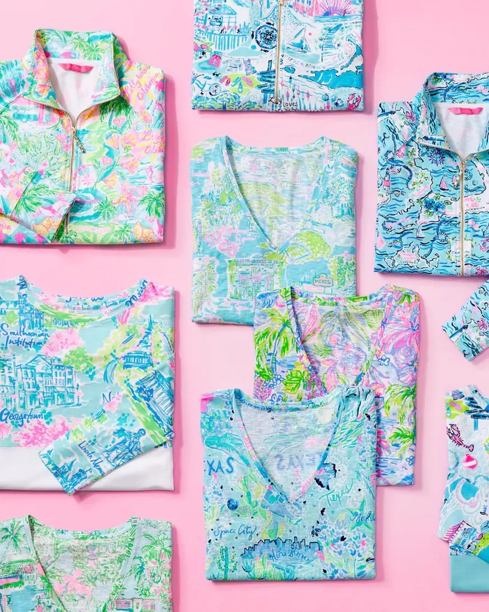 Tops Women Lilly Pulitzer Etta VNeck Top Multi Lilly Loves Philly Tops Women Lilly Pulitzer Etta VNeck Top Multi Lilly Loves Philly