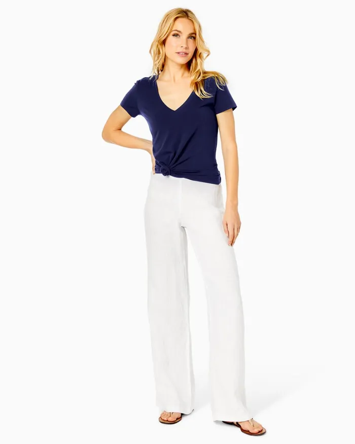 Tops Women Lilly Pulitzer Michele Top True Navy Tops Women Lilly Pulitzer Michele Top True Navy