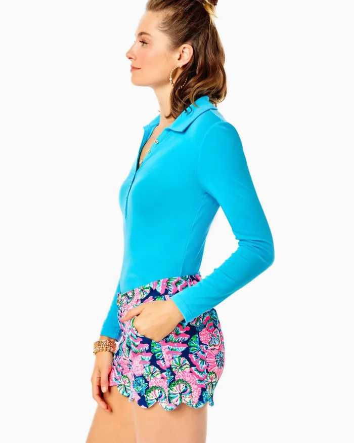 Tops Women Lilly Pulitzer Reema Polo Top Resort White Tops Women Lilly Pulitzer Reema Polo Top Resort White