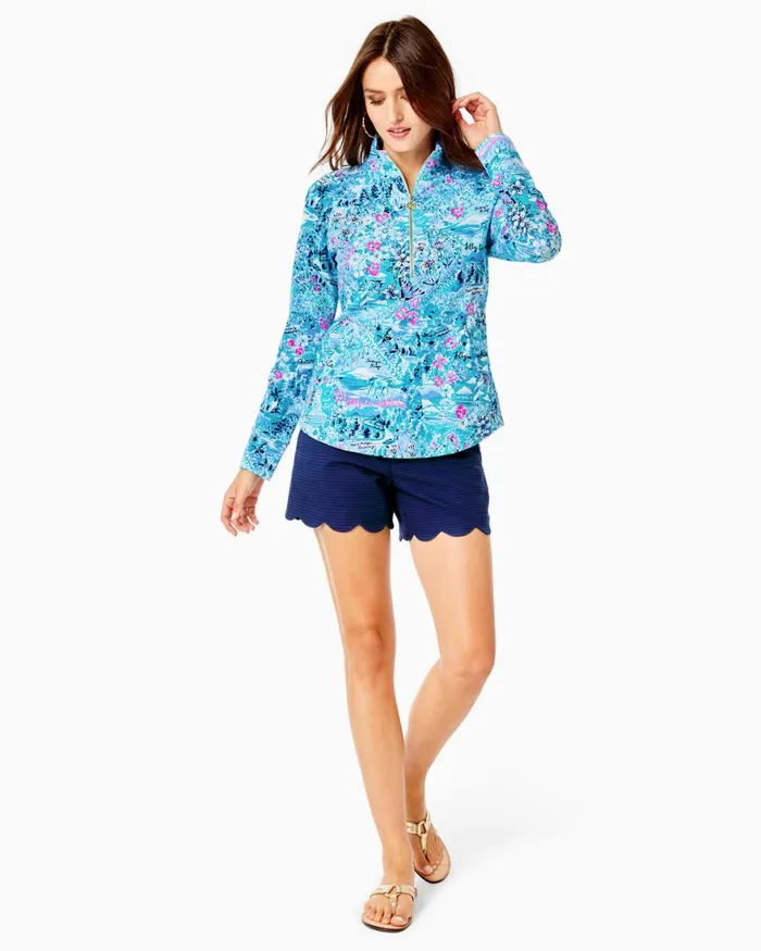 Tops Women Lilly Pulitzer UPF 50 Skipper Popover Blue Peri Lilly Loves North Carolina Tops Women Lilly Pulitzer UPF 50 Skipper Popover Blue Peri Lilly Loves North Carolina