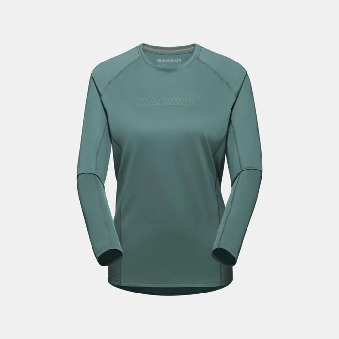 Tops Women Mammut Selun FL Longsleeve Logo Dark Jade