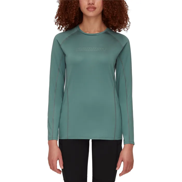 Tops Women Mammut Selun FL Longsleeve Logo Dark Jade Tops Women Mammut Selun FL Longsleeve Logo Dark Jade