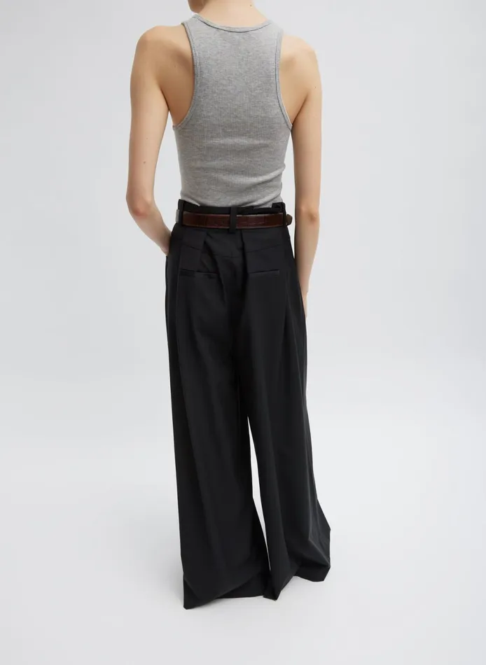 Tops Women Tibi Circular Fine Rib TShirt Tank