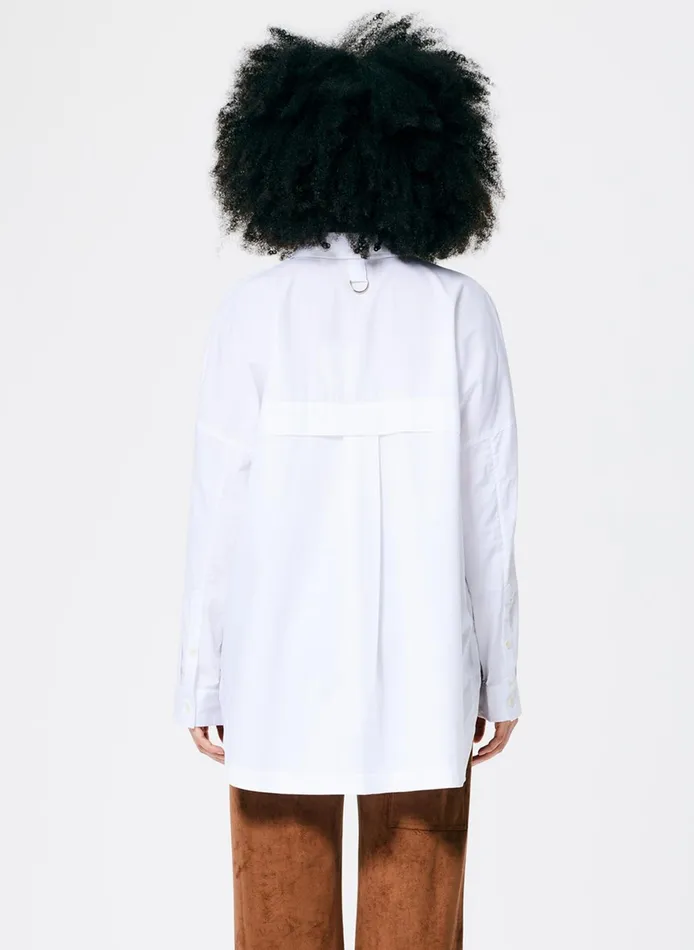 Tops Women Tibi Classic Shirting Oversized Gabe Shirt