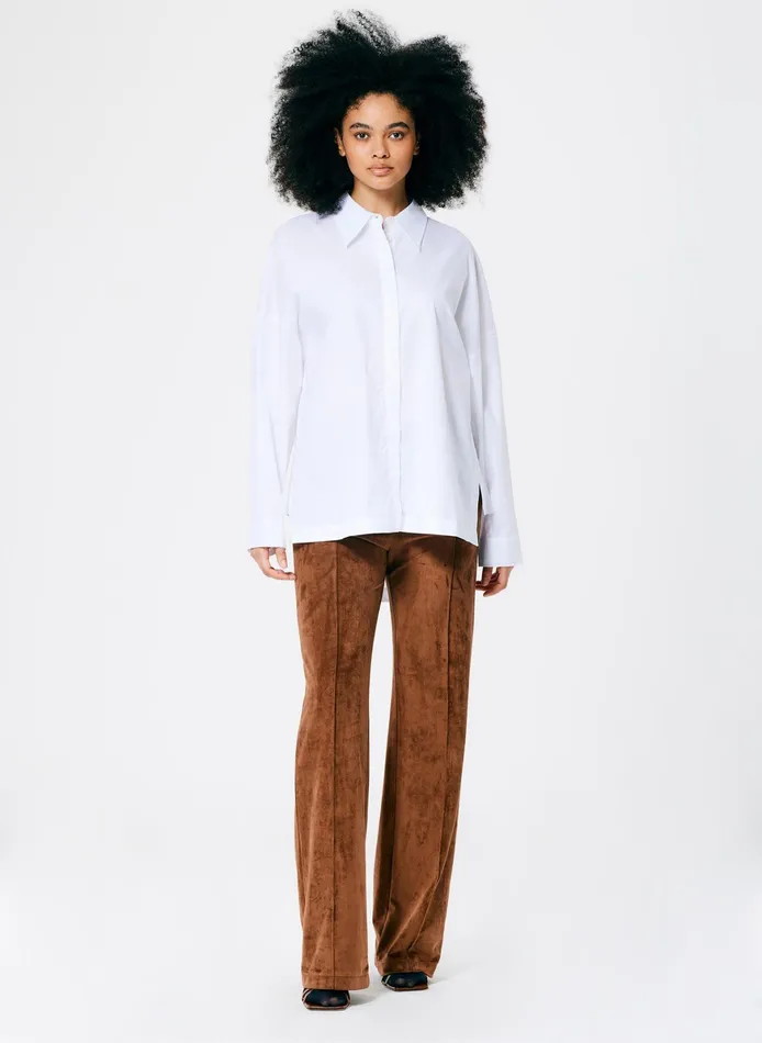 Tops Women Tibi Classic Shirting Oversized Gabe Shirt