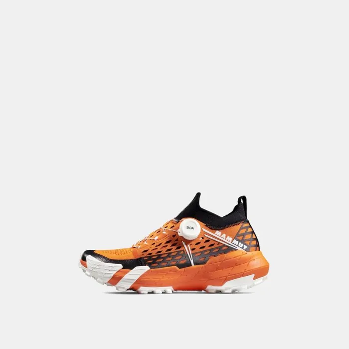 Trail Running Shoes Women Mammut Aenergy TR BOA Mid Dark Tangerinewhite