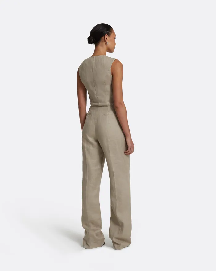 Trousers Safiyaa Women Ferna Stone Trousers Stone