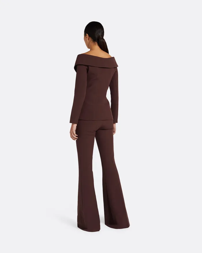 Trousers Women Safiyaa Halluana Burgundy Trousers Burgundy