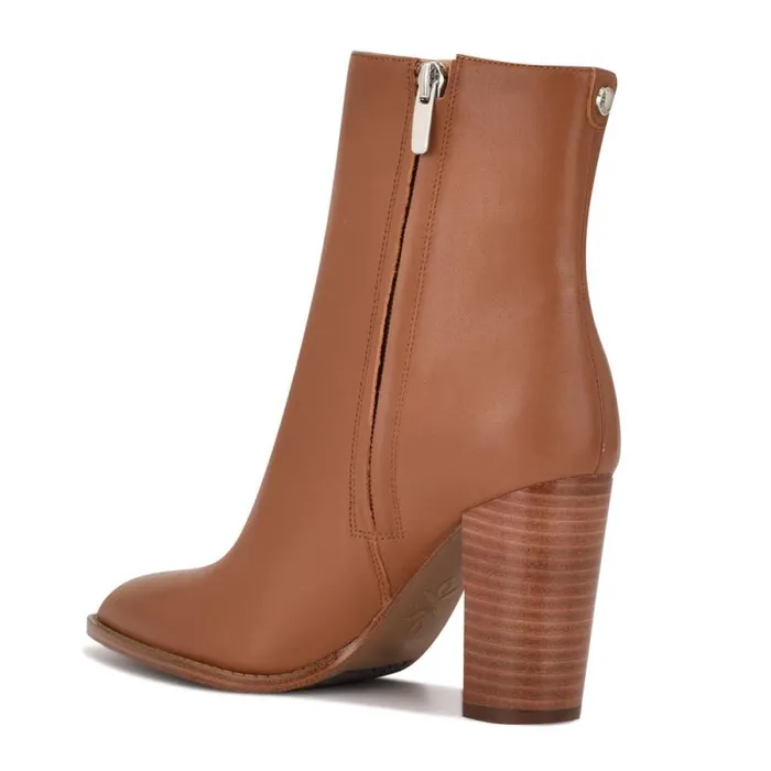 Tryme 92159 Heeled Booties New Luggage Leather Women Nine West Boots and Booties Tryme 92159 Heeled Booties New Luggage Leather Women Nine West Boots and Booties