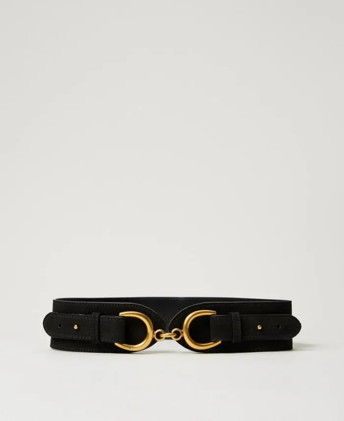 Twinset Belts Leather Belt With Clasp Black 8211 Accessories