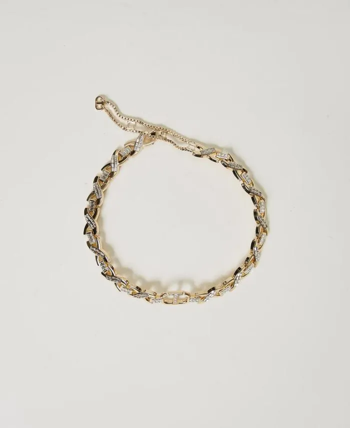 Twinset Jewellery Choker Necklace With Rhinestones And Oval T New Gold 8211 Accessories Twinset Jewellery Choker Necklace With Rhinestones And Oval T New Gold 8211 Accessories