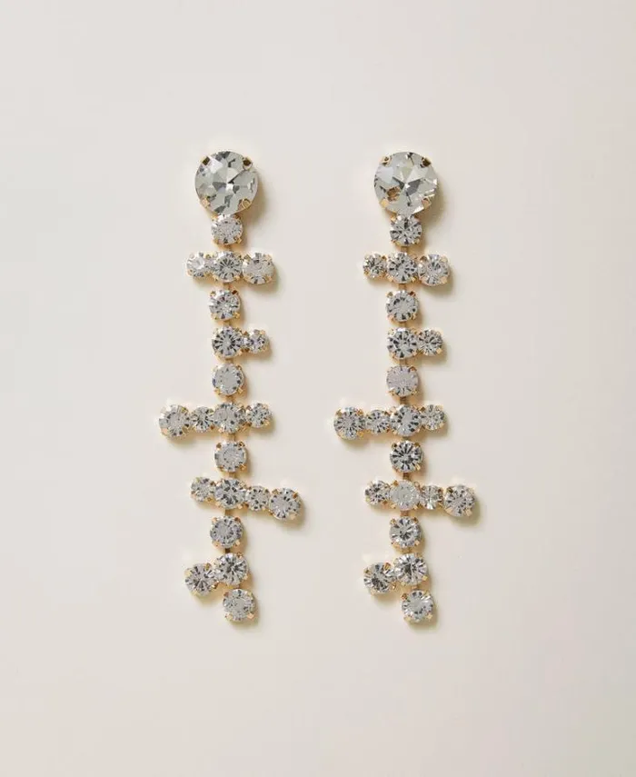 Twinset Jewellery Pendant Earrings With Rhinestones Crystal 8211 Accessories