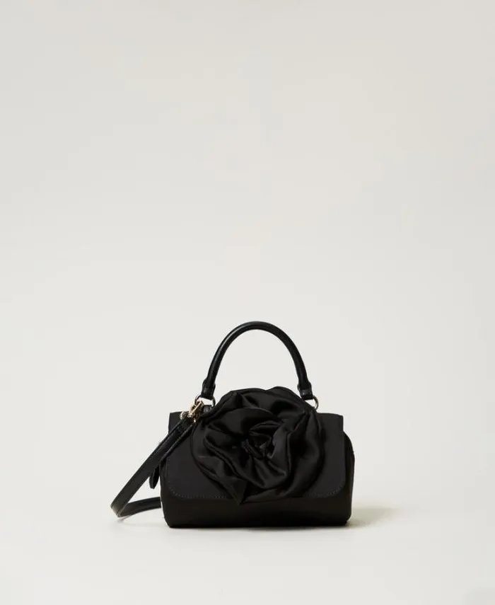 Twinset Shoulder Bags Shoulder Bag With Maxi Flower Black 8211 Bags