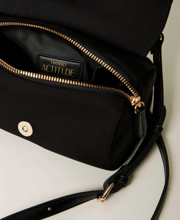Twinset Shoulder Bags Shoulder Bag With Maxi Flower Black 8211 Bags