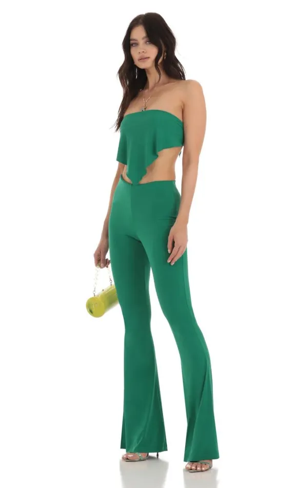 Two Piece Set Green Women LUCY IN THE SKY Pants Two Piece Set Green Women LUCY IN THE SKY Pants