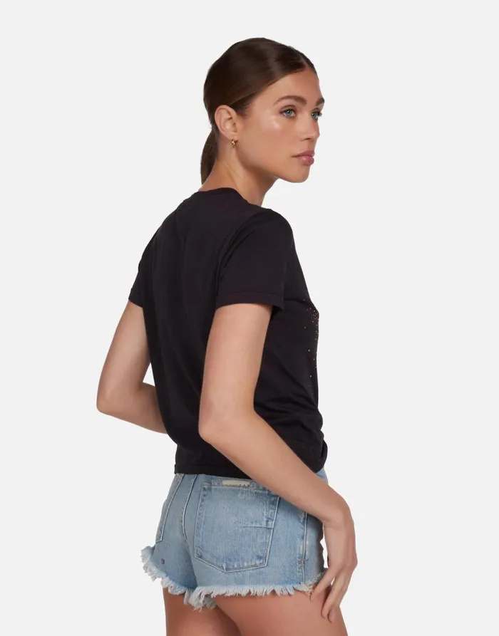 Ursula Neon Stud Starburst Onyx Women Lauren Moshi Short Sleeve