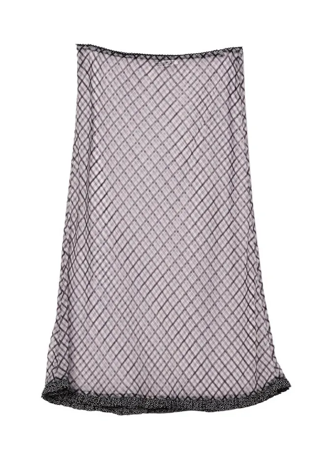 Valeria Sheer Plaid Organza Midi Skirt Women Ciao Lucia Skirts