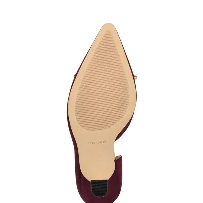 Vampe D039Orsay Chain Pumps Dark Red Women Nine West Heels Vampe D039Orsay Chain Pumps Dark Red Women Nine West Heels