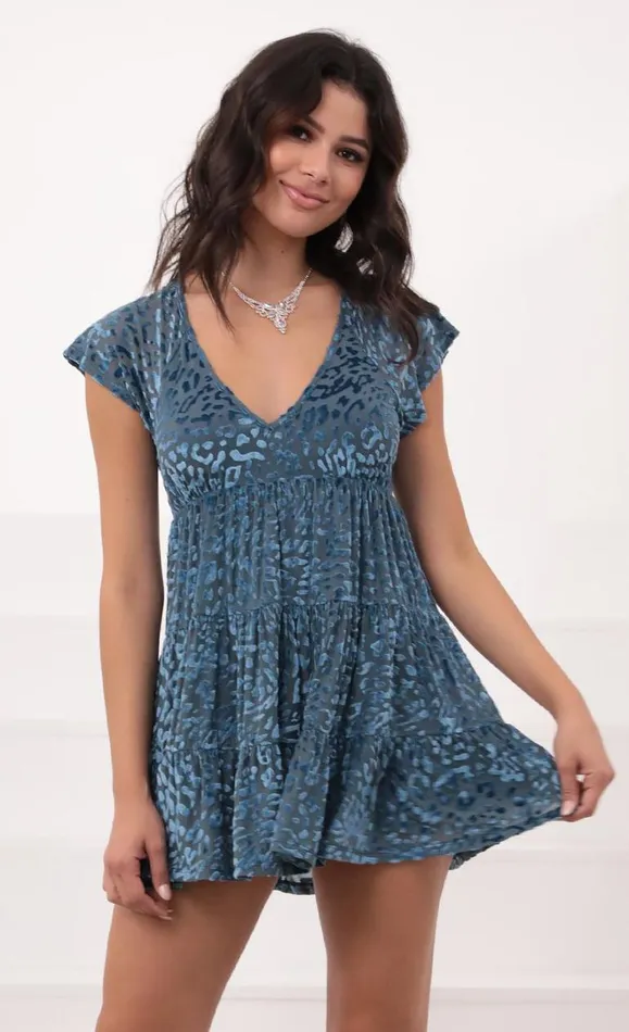 Velvet Short Sleeve Babydoll Dress Teal Women LUCY IN THE SKY Mini Dresses Velvet Short Sleeve Babydoll Dress Teal Women LUCY IN THE SKY Mini Dresses
