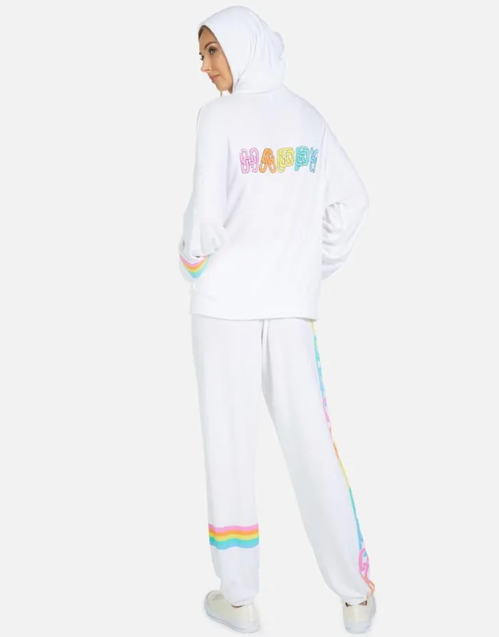 Vivica Happy Chains White Women Lauren Moshi Hoodies