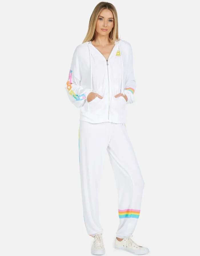Vivica Happy Chains White Women Lauren Moshi Hoodies
