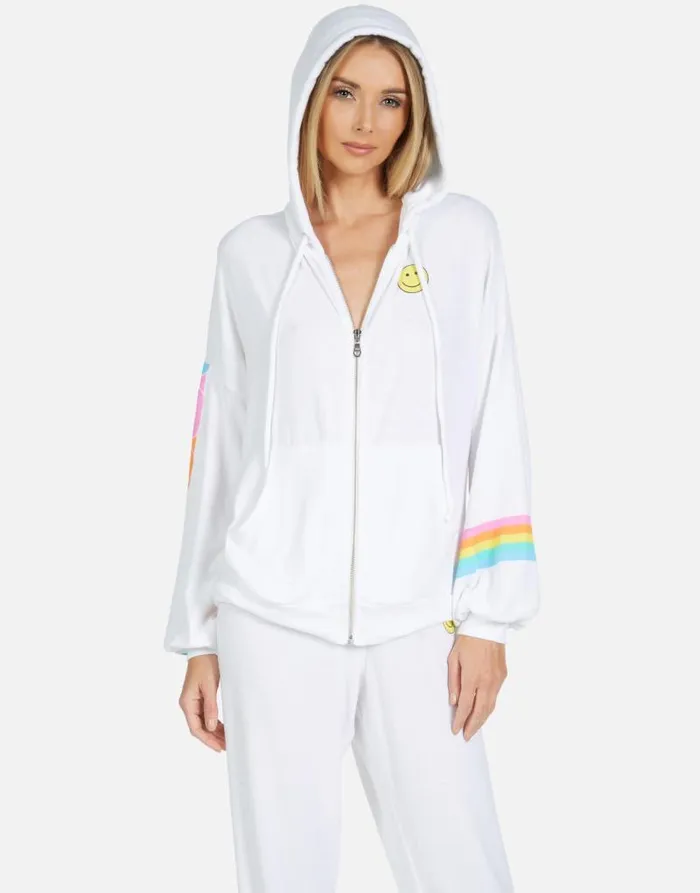 Vivica Happy Chains White Women Lauren Moshi Hoodies