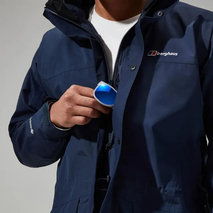 Waterproof Men Berghaus Cornice InterActive Jacket 8211 Dark Blue