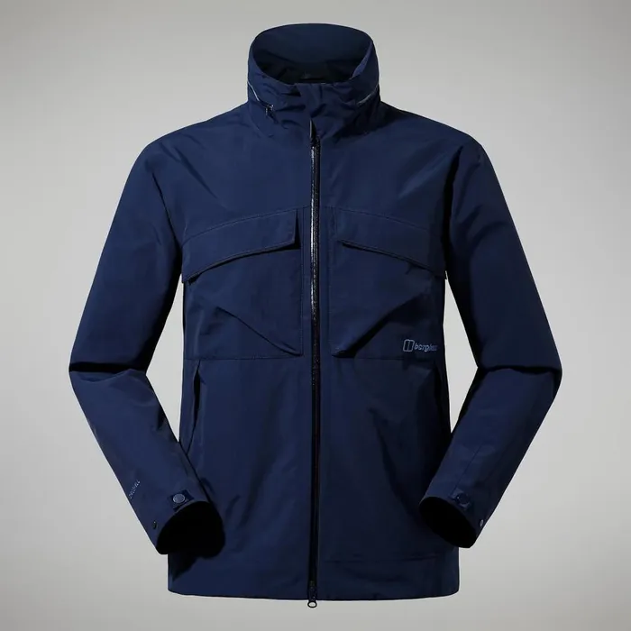 Waterproof Men Berghaus Helmor Utility Jacket 8211 Dark Blue
