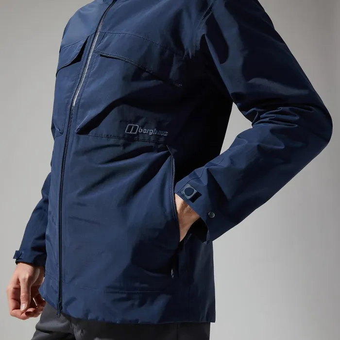 Waterproof Men Berghaus Helmor Utility Jacket 8211 Dark Blue