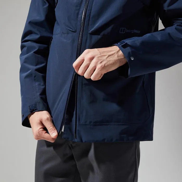 Waterproof Men Berghaus Helmor Utility Jacket 8211 Dark Blue