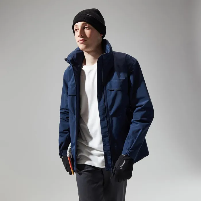 Waterproof Men Berghaus Helmor Utility Jacket 8211 Dark Blue