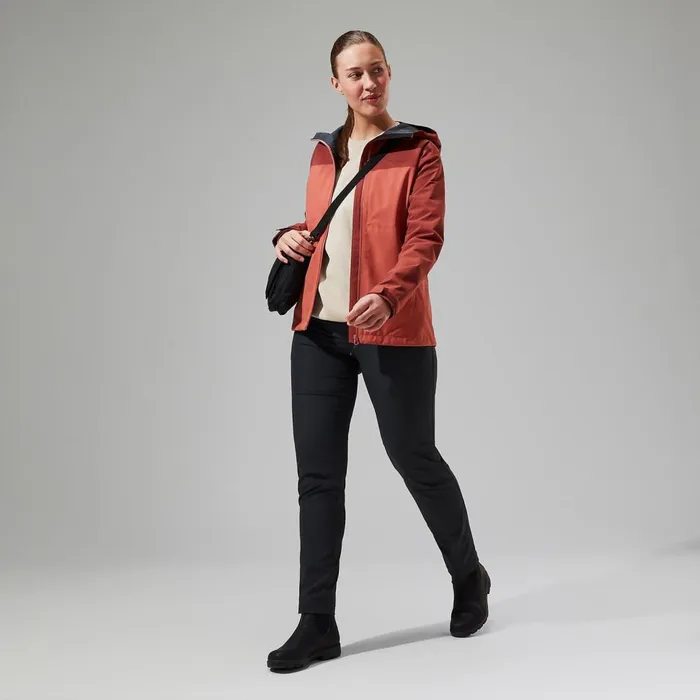 Waterproof Women Berghaus Arnaby Hooded Waterproof Jacket 8211 Red