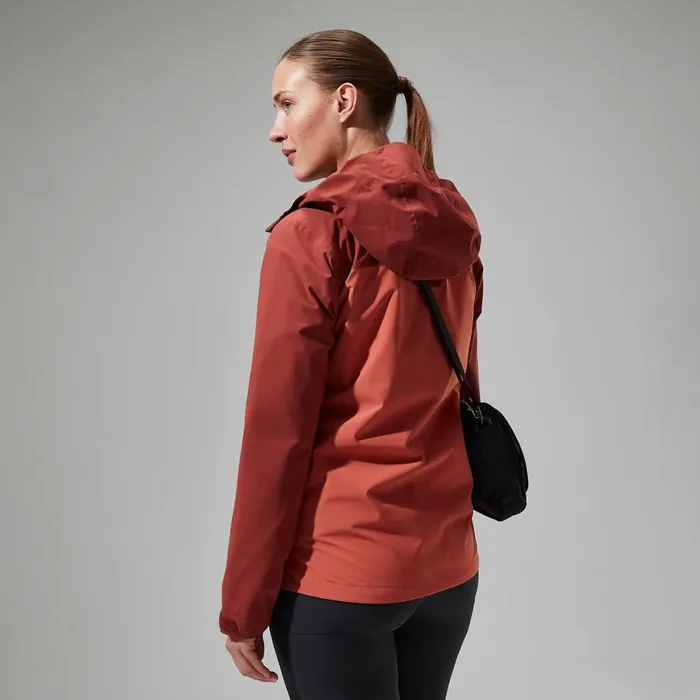 Waterproof Women Berghaus Arnaby Hooded Waterproof Jacket 8211 Red