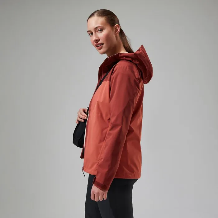 Waterproof Women Berghaus Arnaby Hooded Waterproof Jacket 8211 Red