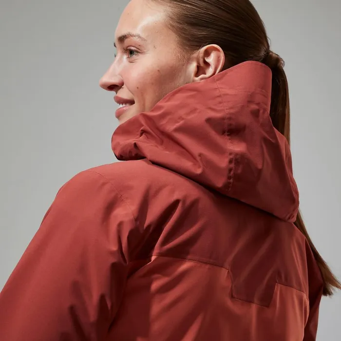 Waterproof Women Berghaus Arnaby Hooded Waterproof Jacket 8211 Red