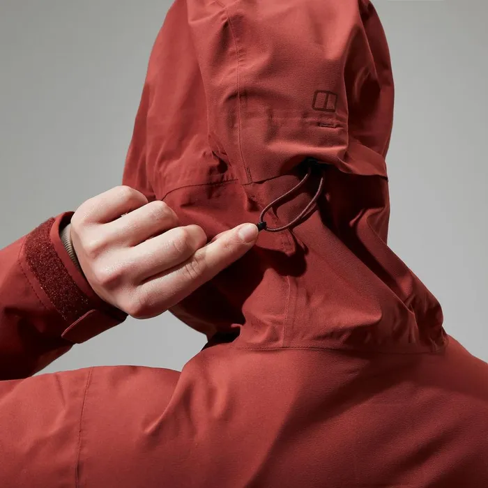 Waterproof Women Berghaus Arnaby Hooded Waterproof Jacket 8211 Red