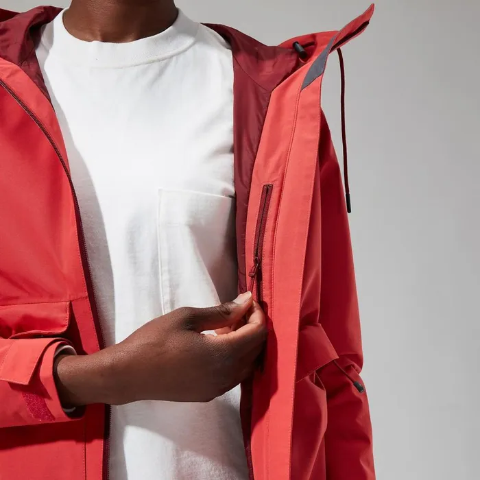 Waterproof Women Berghaus Highraise Jacket 8211 Red