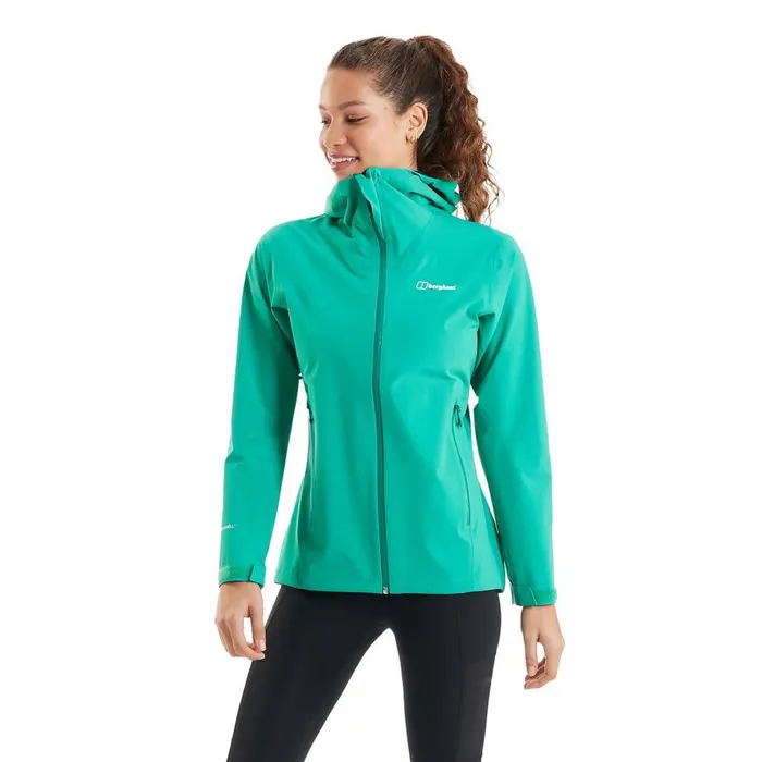 Waterproof Women Berghaus Mehan Vented Waterproof Jacket 8211 Green