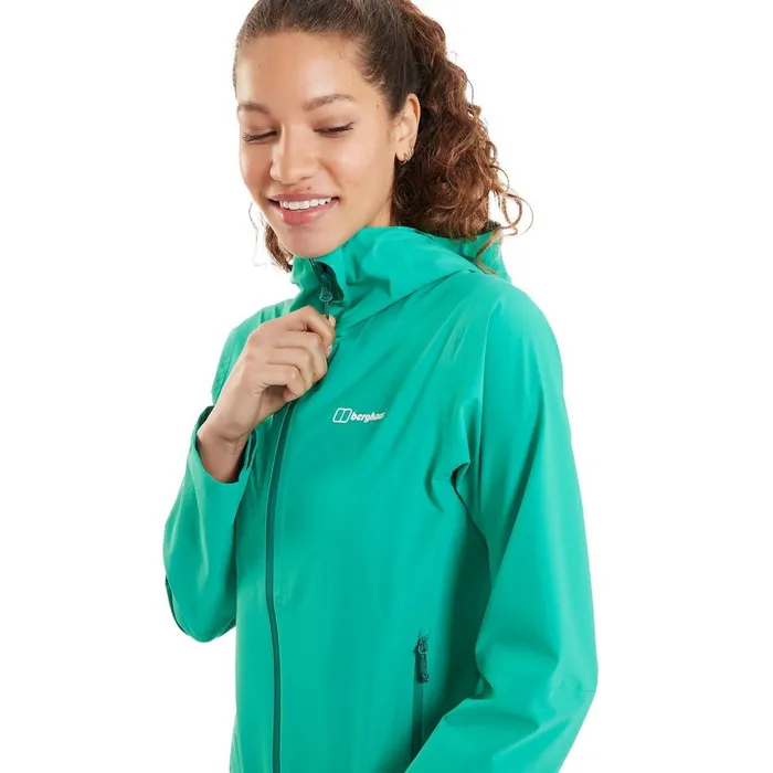 Waterproof Women Berghaus Mehan Vented Waterproof Jacket 8211 Green
